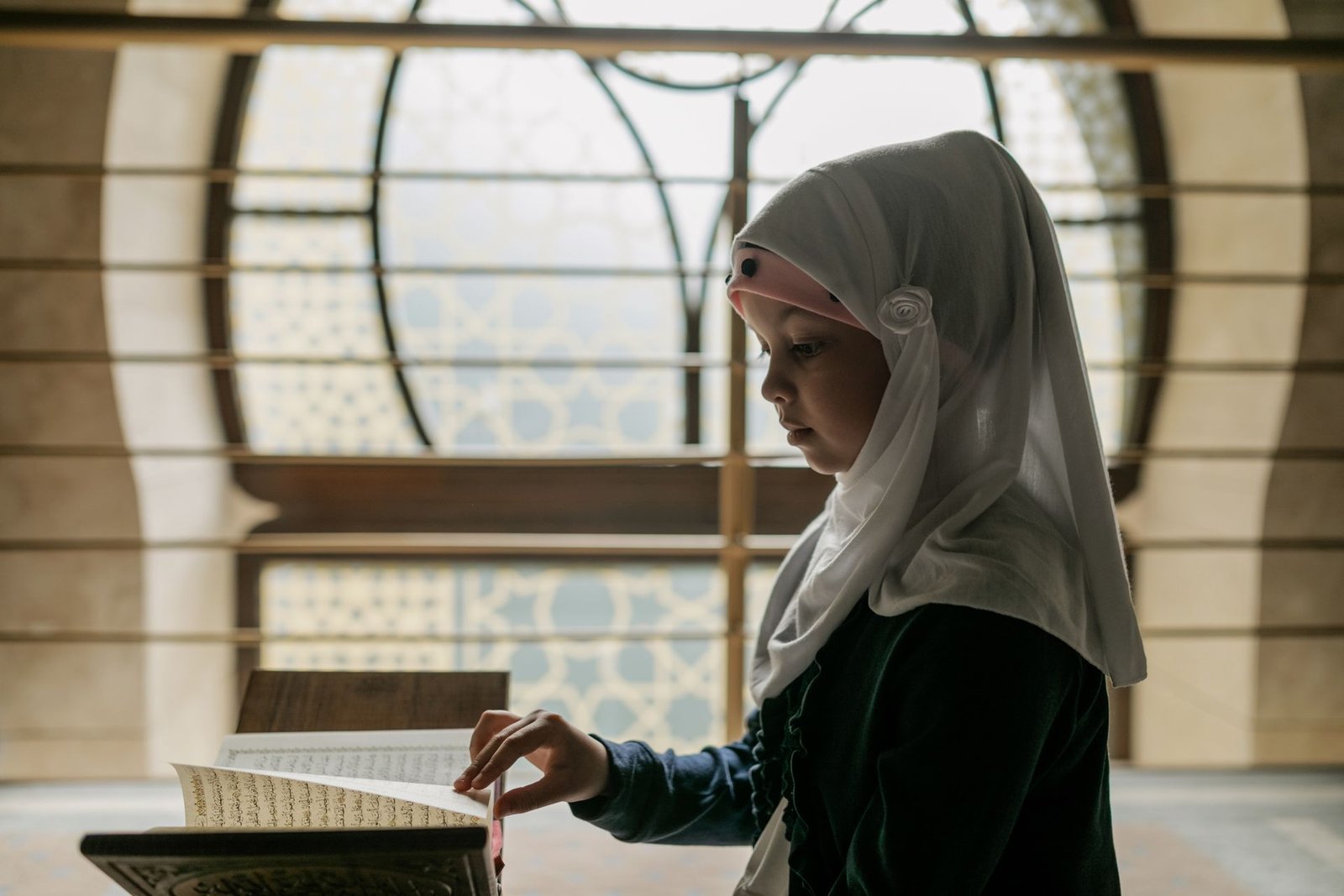 Holy Quran open for recitation practice