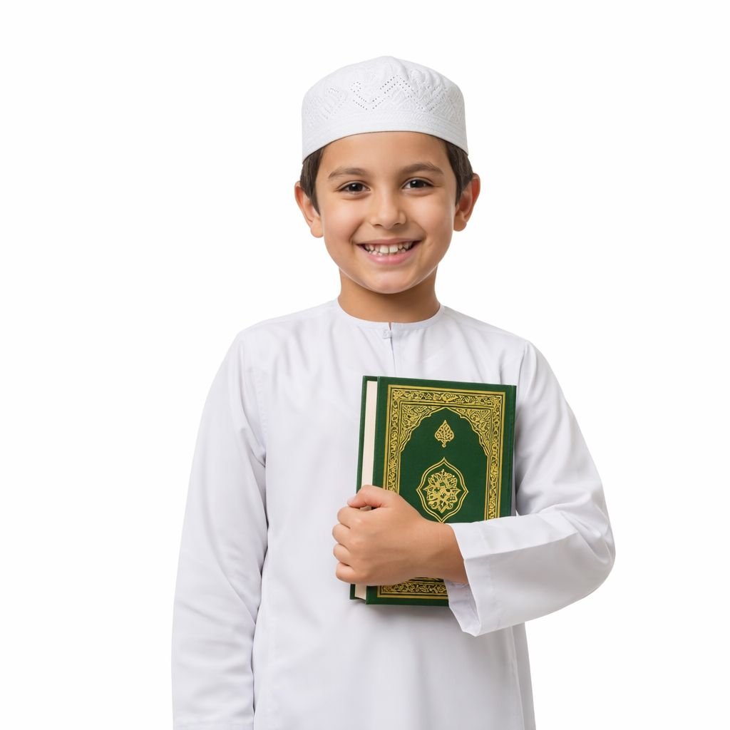 Student studying the Holy Quran